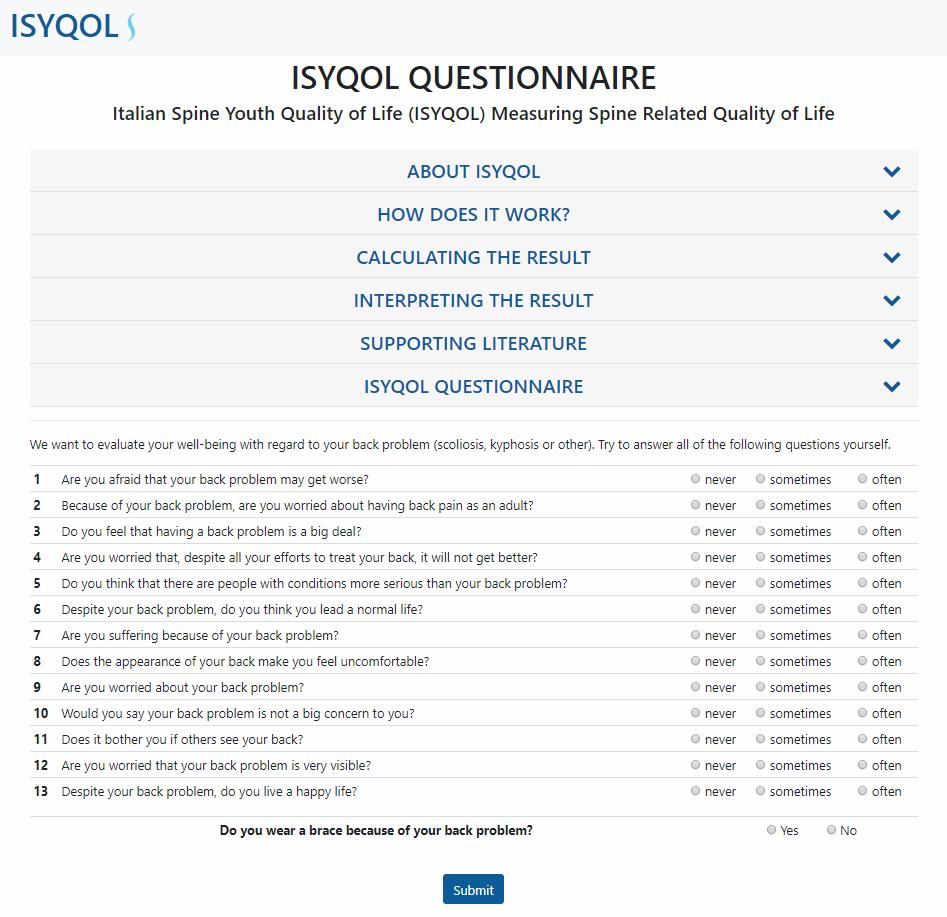 ISYQOL: il nuovo sito