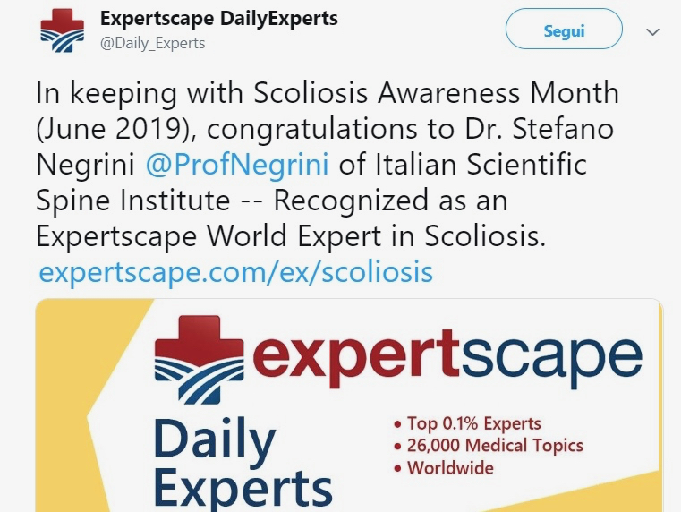 Stefano Negrini e Isico nella hall of fame di Expertscape